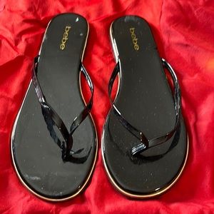 Black Patton leather sandals